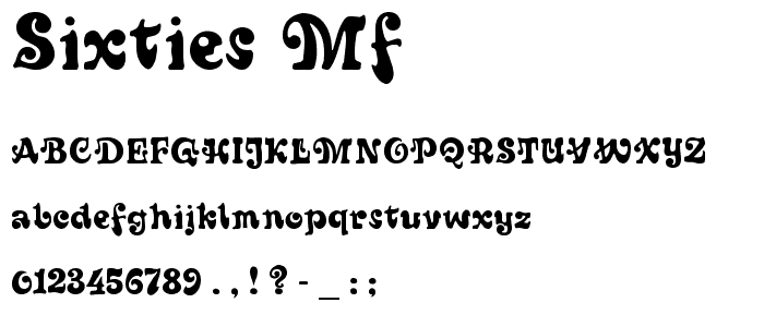 Sixties MF font